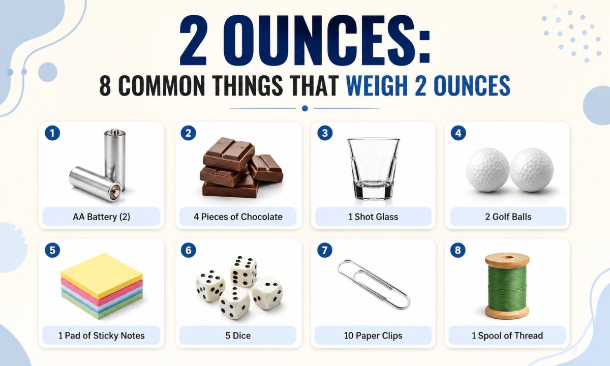 2 Ounces: 8 Common Things That Weigh 2 Ounces (With Pic)