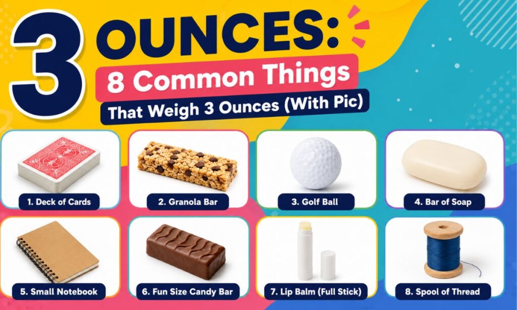 How Much Is 3 Ounces? 8 Common Things That Weigh 3 Ounces