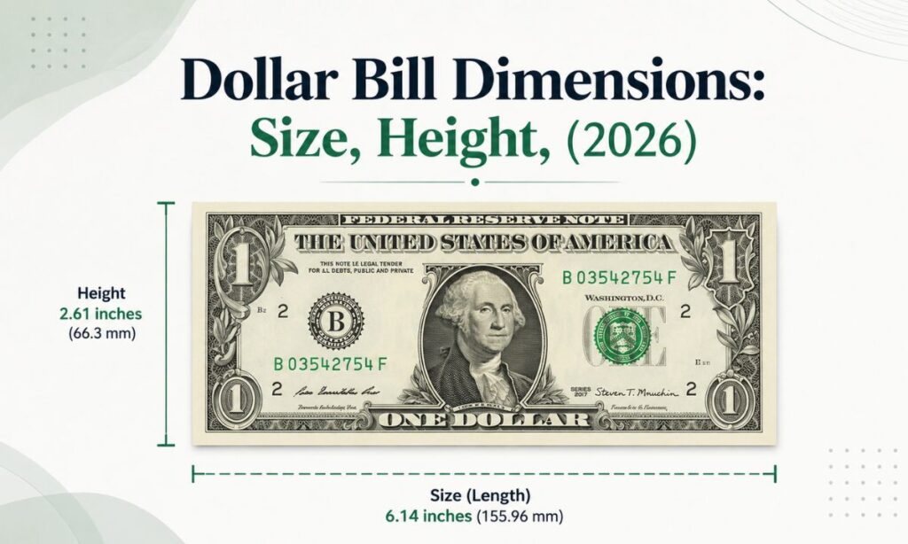Dollar Bill Dimensions: Size, Height, (2026)