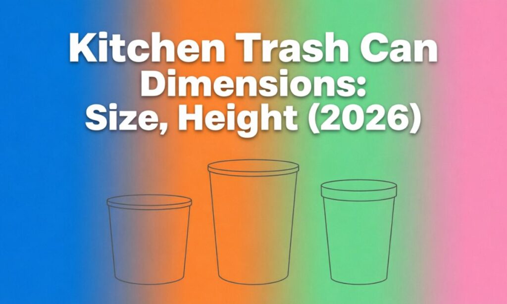 Kitchen Trash Can Dimensions: Size, Height (2026)