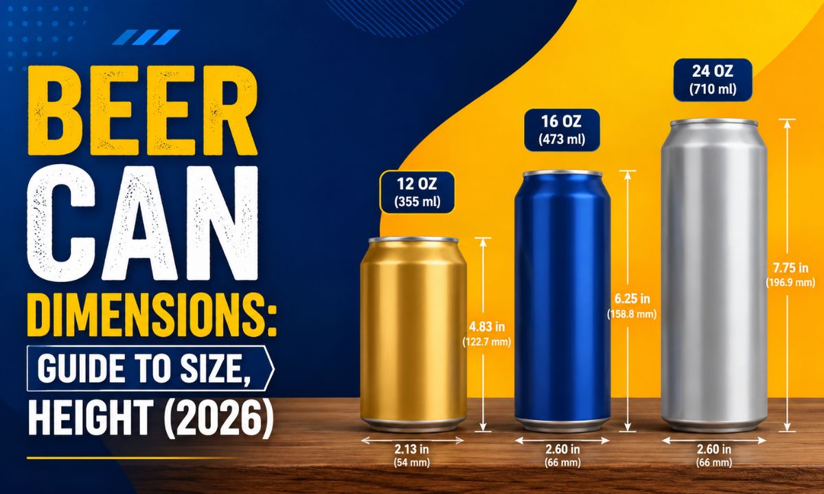 Beer Can Dimensions: Guide to Size, Height (2026)