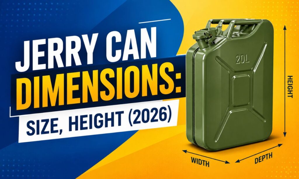 Jerry Can Dimensions: Size, Height (2026)