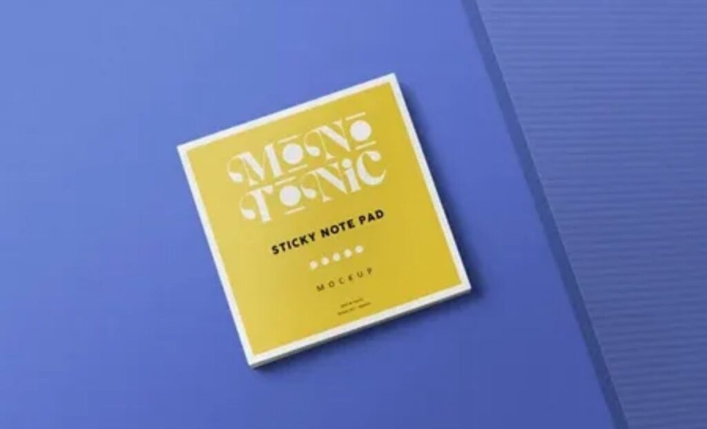 A Square Sticky Note Pad